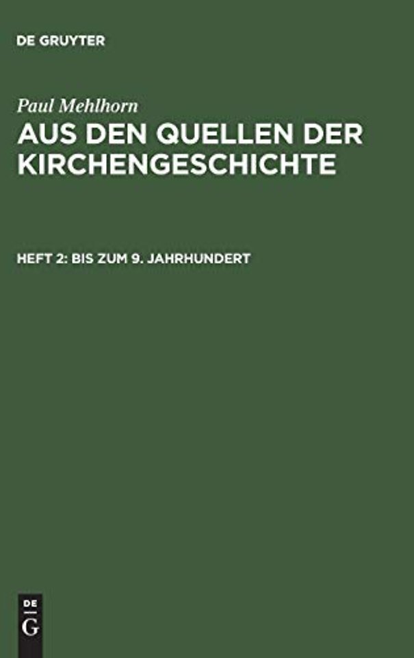 Bis zum 9. Jahrhundert