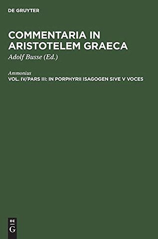 In Porphyrii Isagogen sive V voces