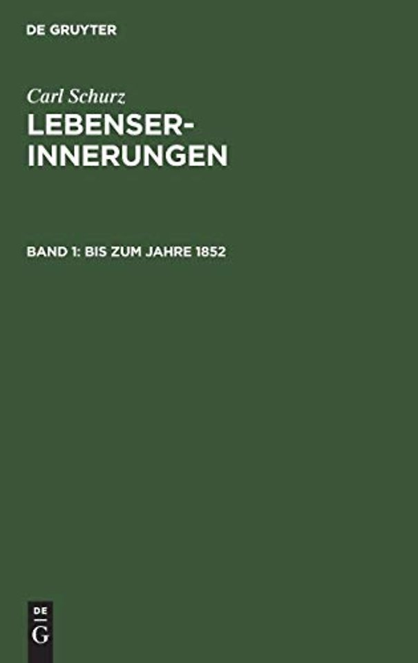 Bis zum Jahre 1852