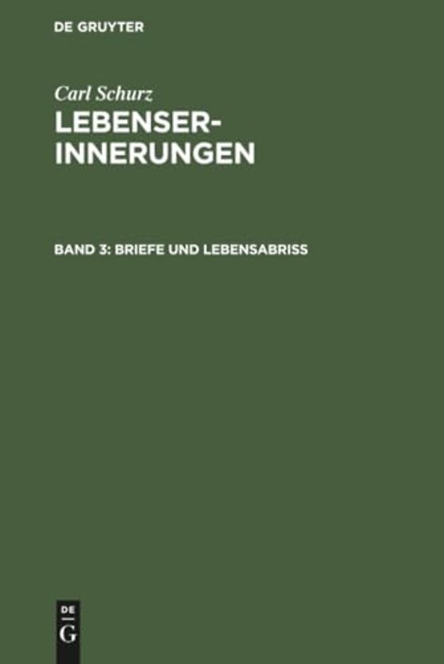 Briefe und Lebensabriβ