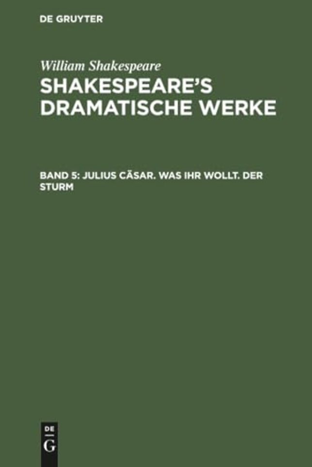 Julius Cäsar. Was ihr wollt. Der Sturm