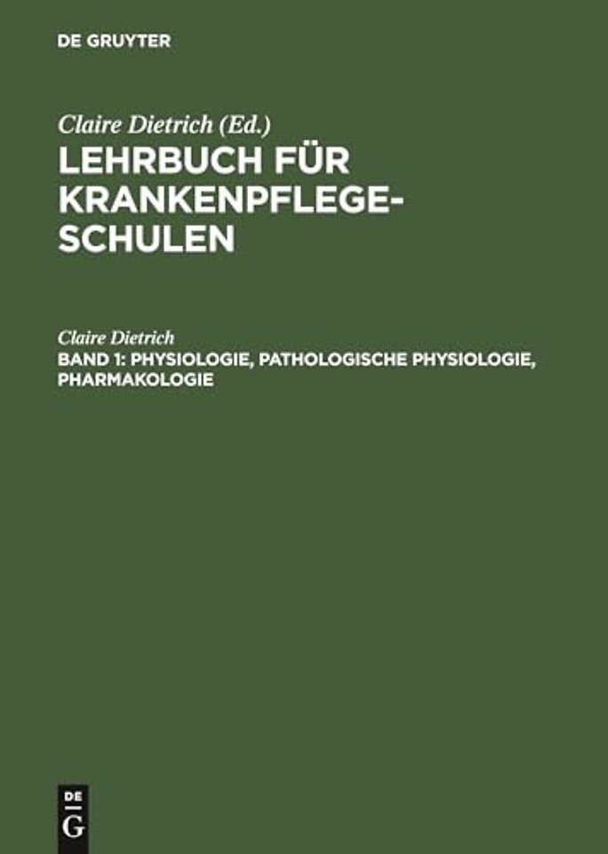 Physiologie, pathologische Physiologie, Pharmakologie