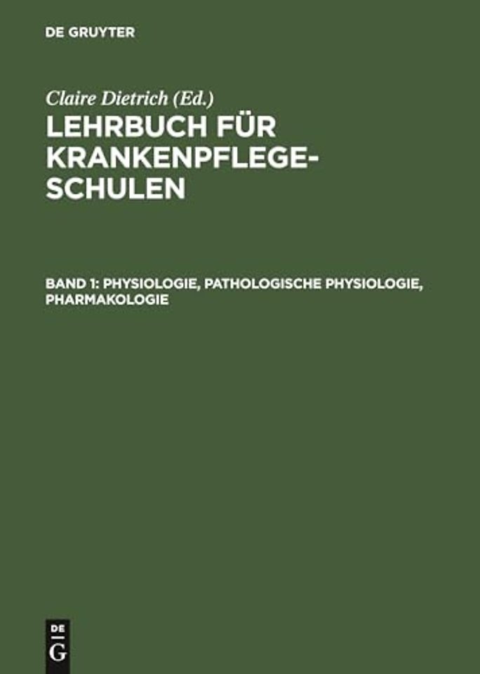 Physiologie, Pathologische Physiologie, Pharmakologie