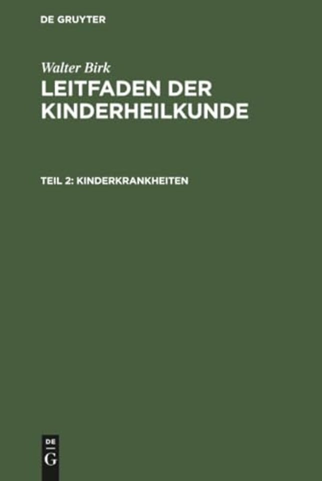Kinderkrankheiten