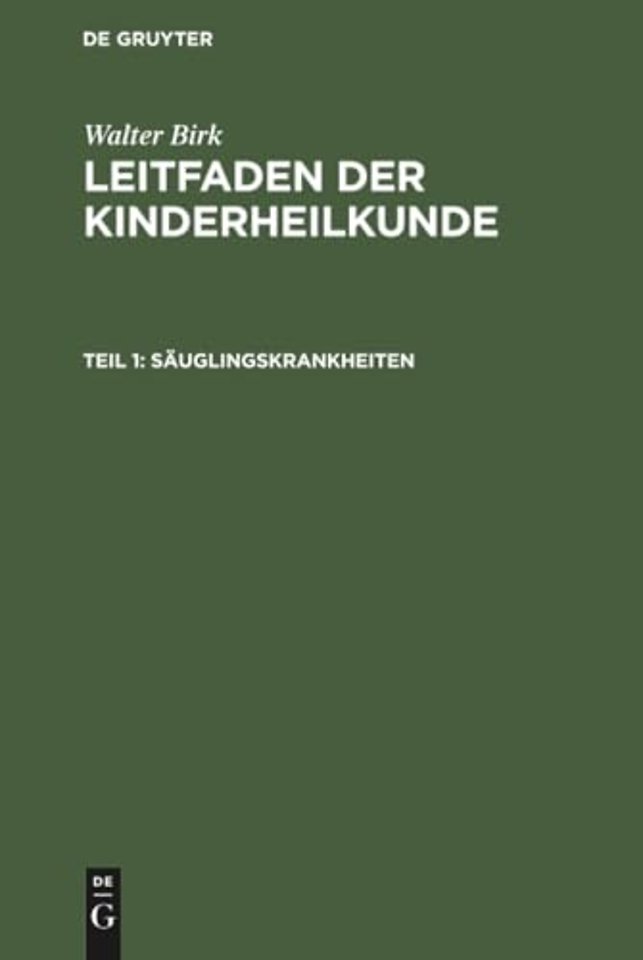 Säuglingskrankheiten