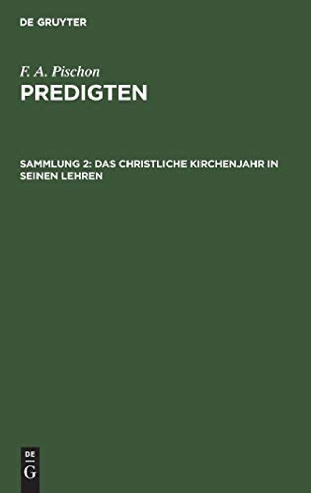 Das christliche Kirchenjahr in seinen Lehren