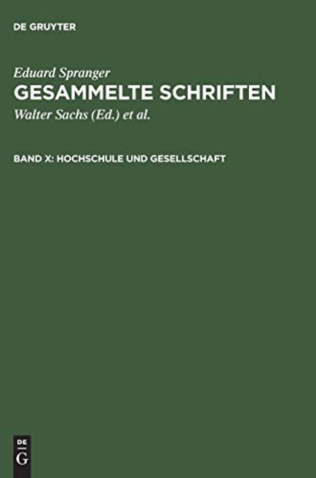 Hochschule und Gesellschaft