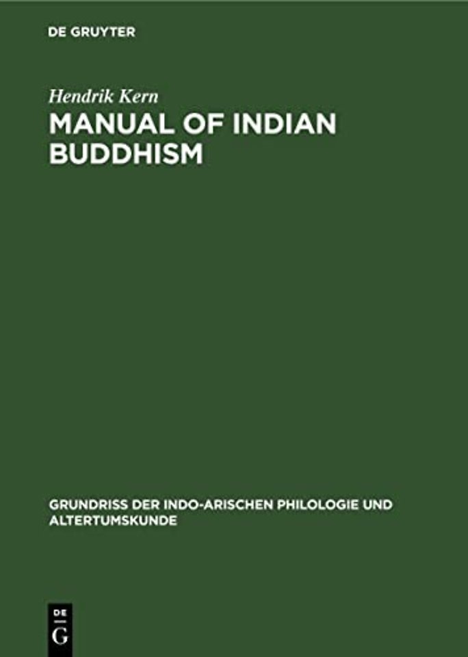 Manual of Indian buddhism