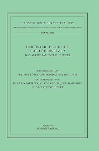 Das Alttestamentliche Werk