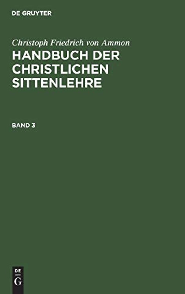 Handbuch der christlichen Sittenlehre