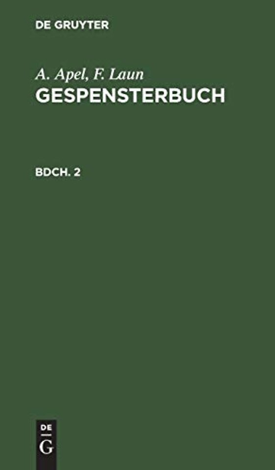 A. Apel; F. Laun: Gespensterbuch. Bdch. 2