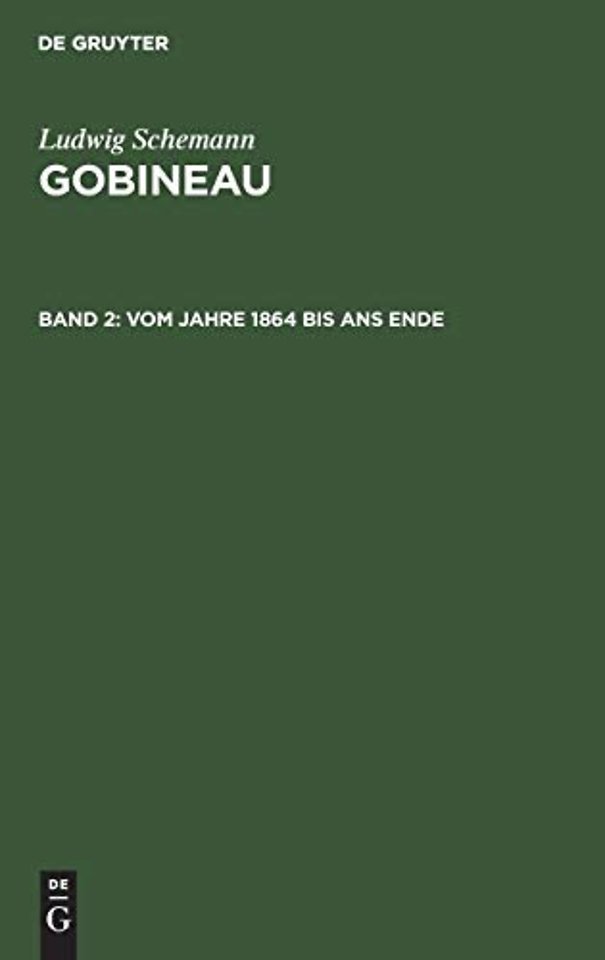 Vom Jahre 1864 bis ans Ende