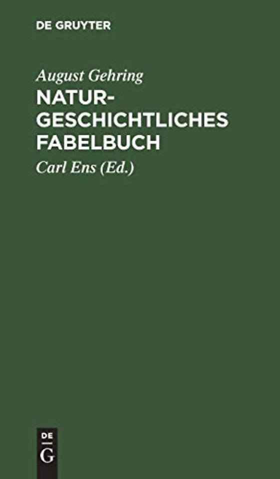 Naturgeschichtliches Fabelbuch – Nebst einem Anhange