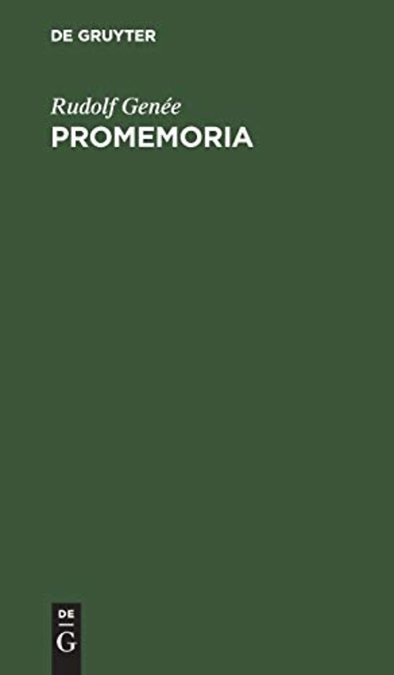 Promemoria – Für mich und andere