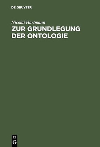Zur Grundlegung der Ontologie