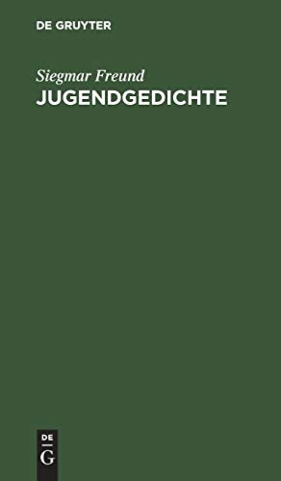 Jugendgedichte