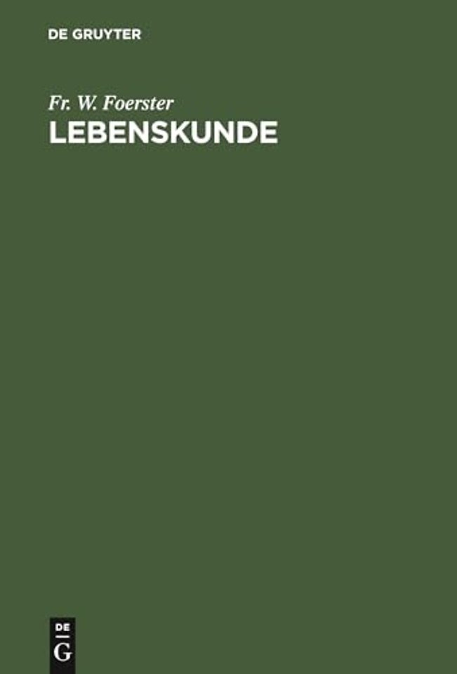 Lebenskunde