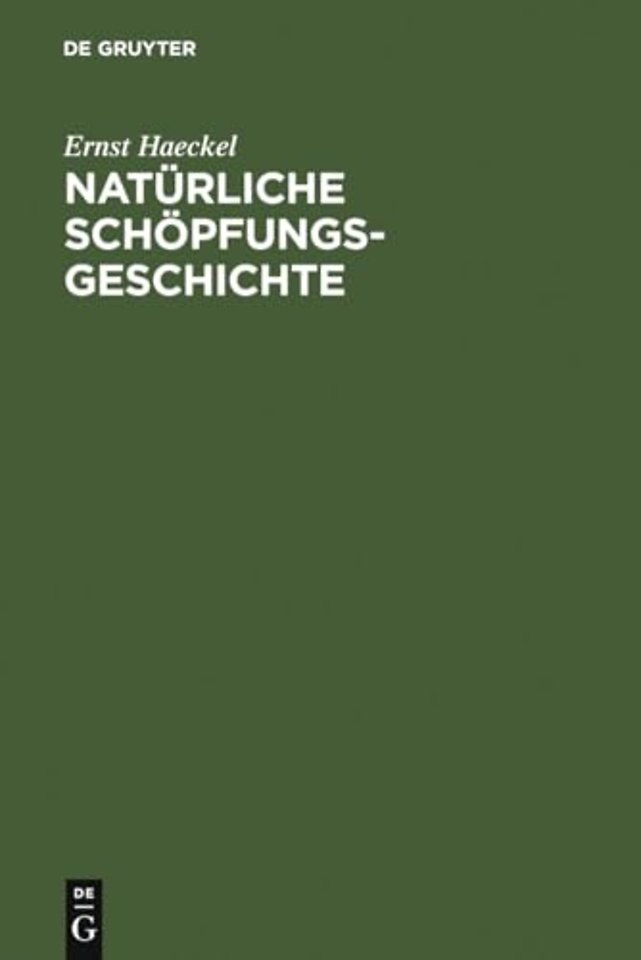 Naturliche Schopfungsgeschichte