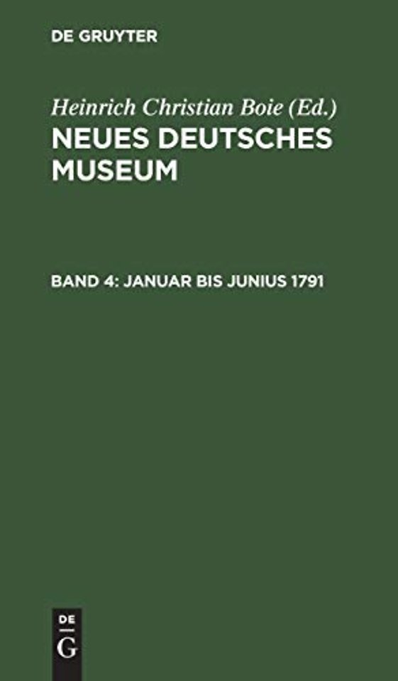 Januar bis Junius 1791