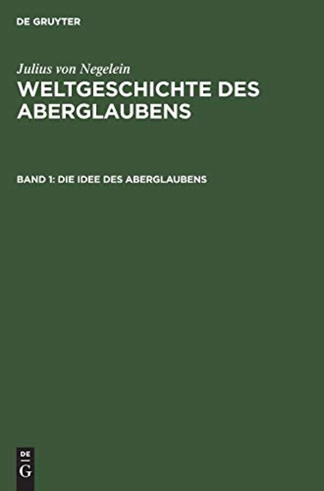 Die Idee Des Aberglaubens