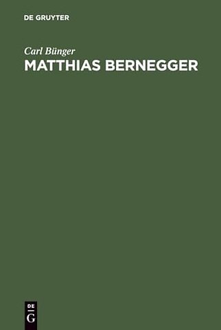Matthias Bernegger – Ein Bild aus dem geistigen Leben Strassburgs zur Zeit des Dreissigjährigen Krieges