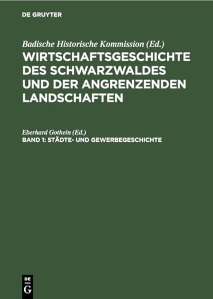 Städte– und Gewerbegeschichte