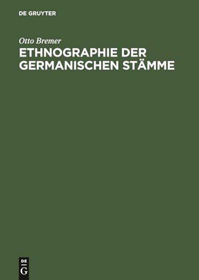 Ethnographie der germanischen Stämme