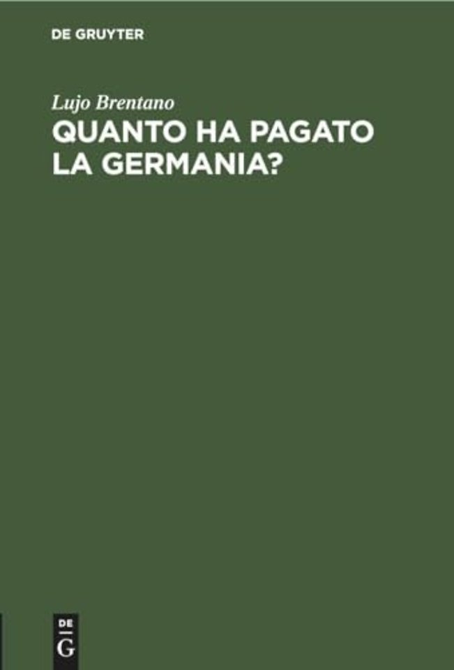 Quanto Ha Pagato La Germania?