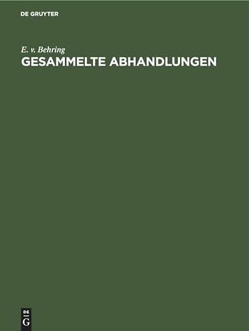 Gesammelte Abhandlungen – Neue Folge 1915