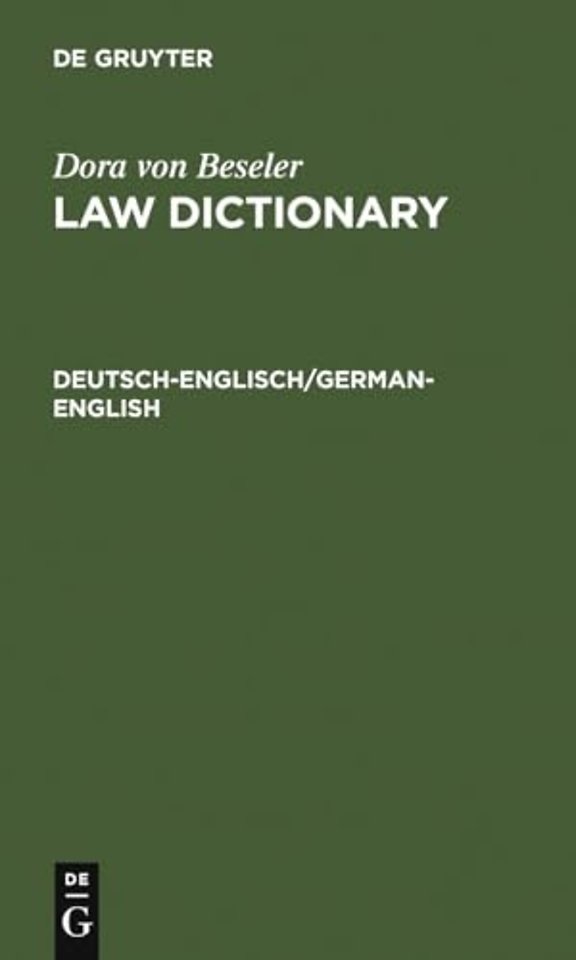 Deutsch–Englisch/German–English