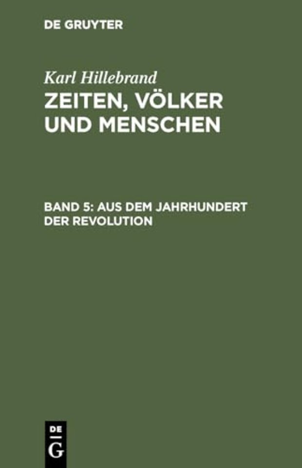 Aus dem Jahrhundert der Revolution