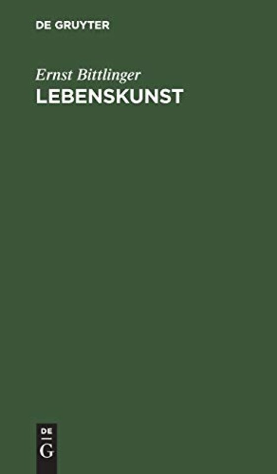 Lebenskunst – Der Weg zum deutschen Kulturprogramm