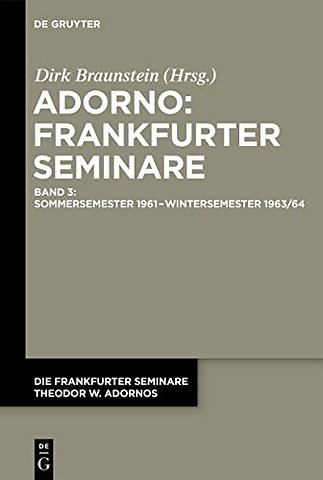 Sommersemester 1961 – Wintersemester 1963/64
