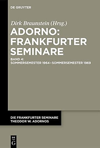 Sommersemester 1964 – Sommersemester 1969