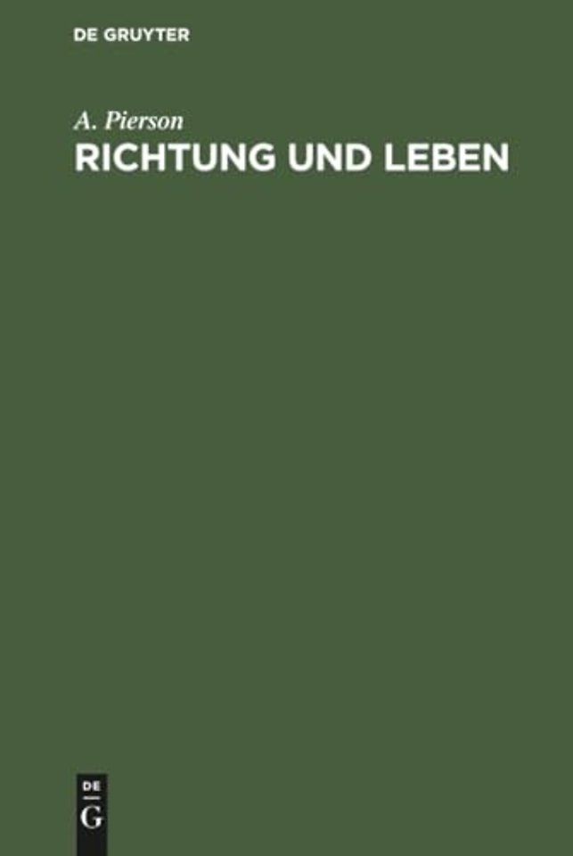 Richtung und Leben