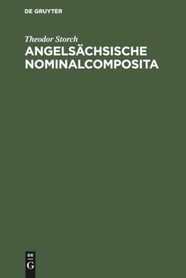Angelsachsische Nominalcomposita