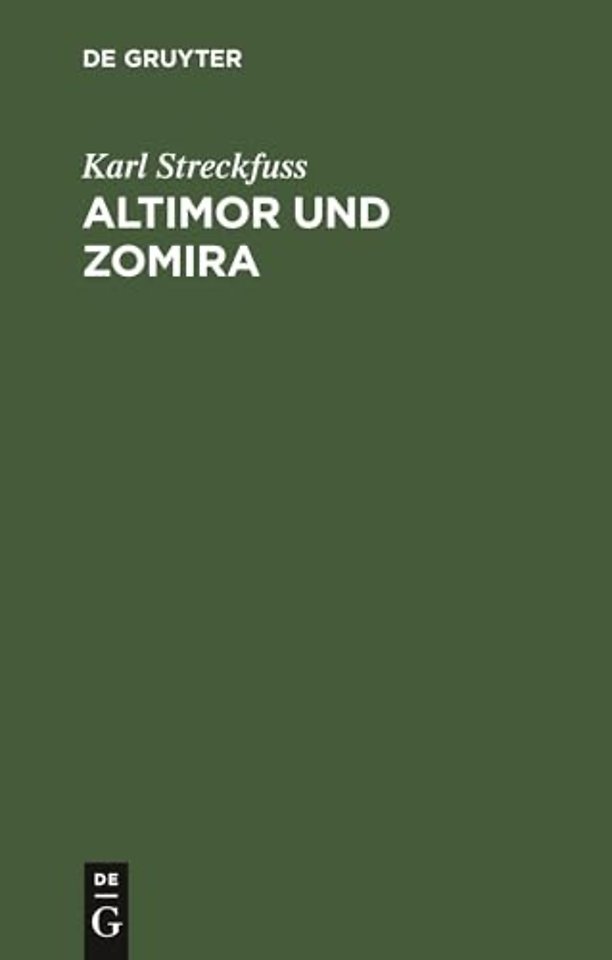 Altimor und Zomira – Ein Mährchen