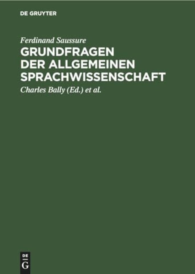 Grundfragen Der Allgemeinen Sprachwissenschaft