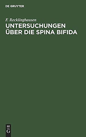 Untersuchungen über die Spina bifida