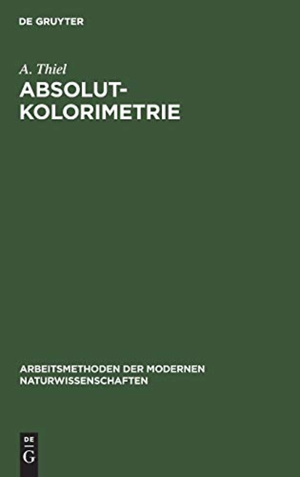 Absolutkolorimetrie