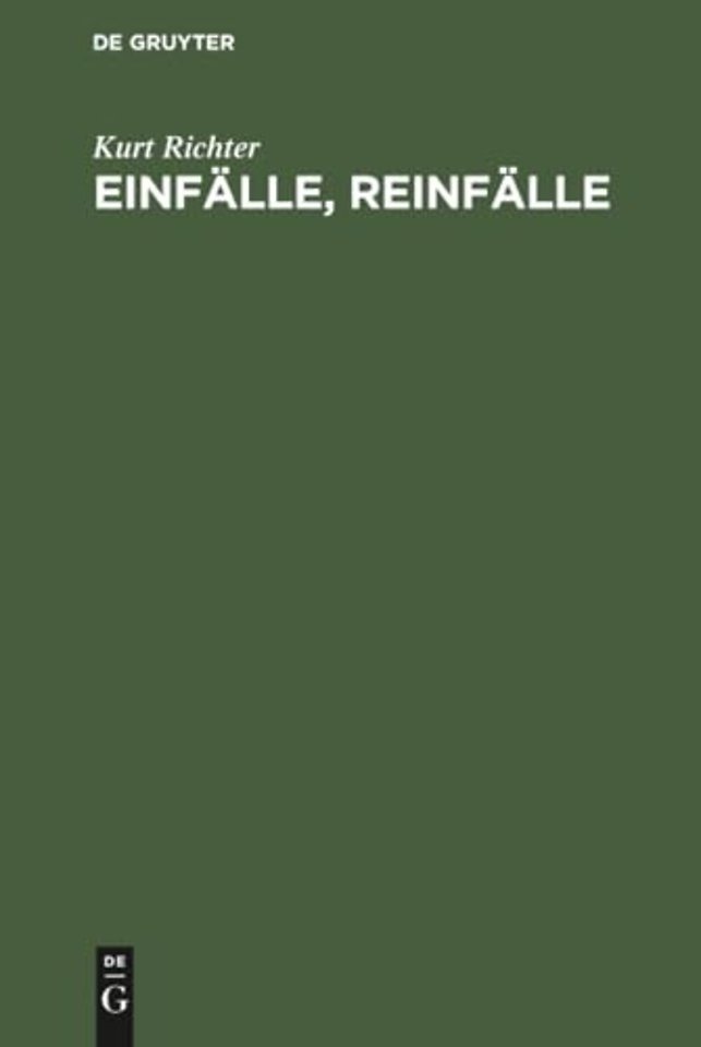 Einfälle, Reinfälle – Schach zum Lesen und Lernen