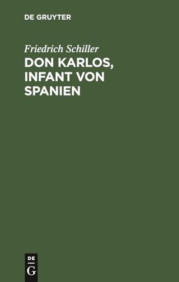 Don Karlos, Infant von Spanien
