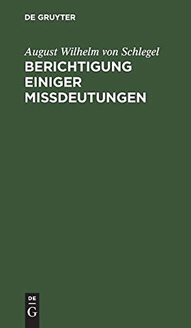 Berichtigung einiger Miβdeutungen
