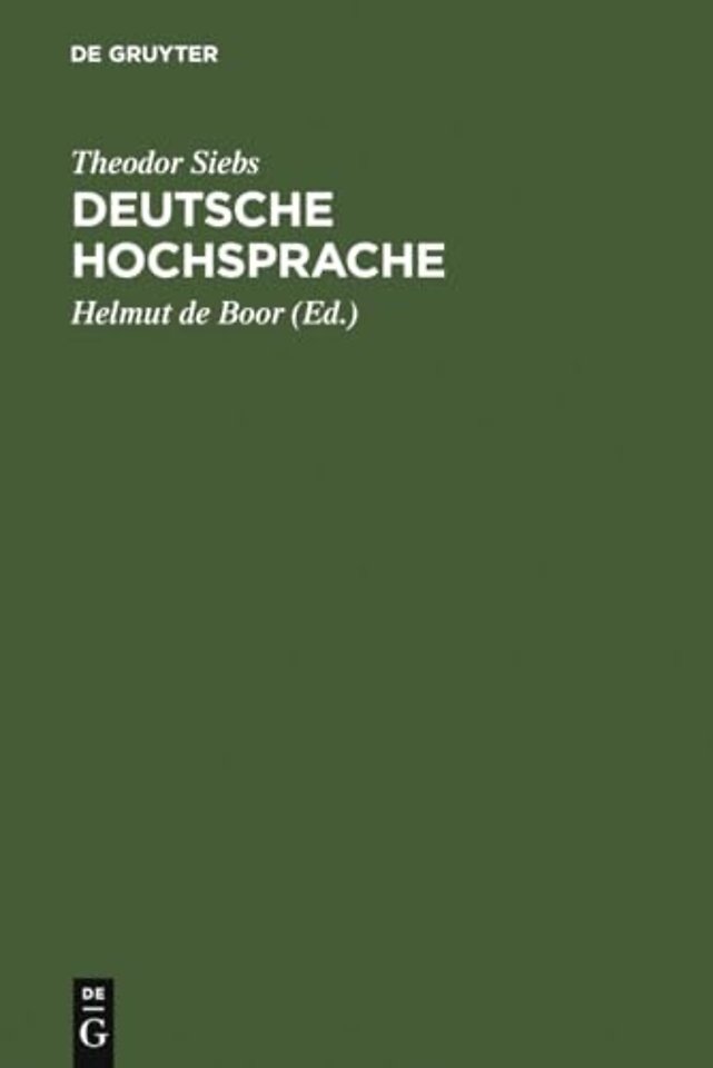 Deutsche Hochsprache – Bühnenaussprache