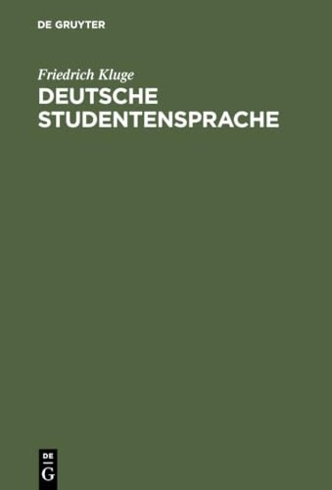 Deutsche Studentensprache