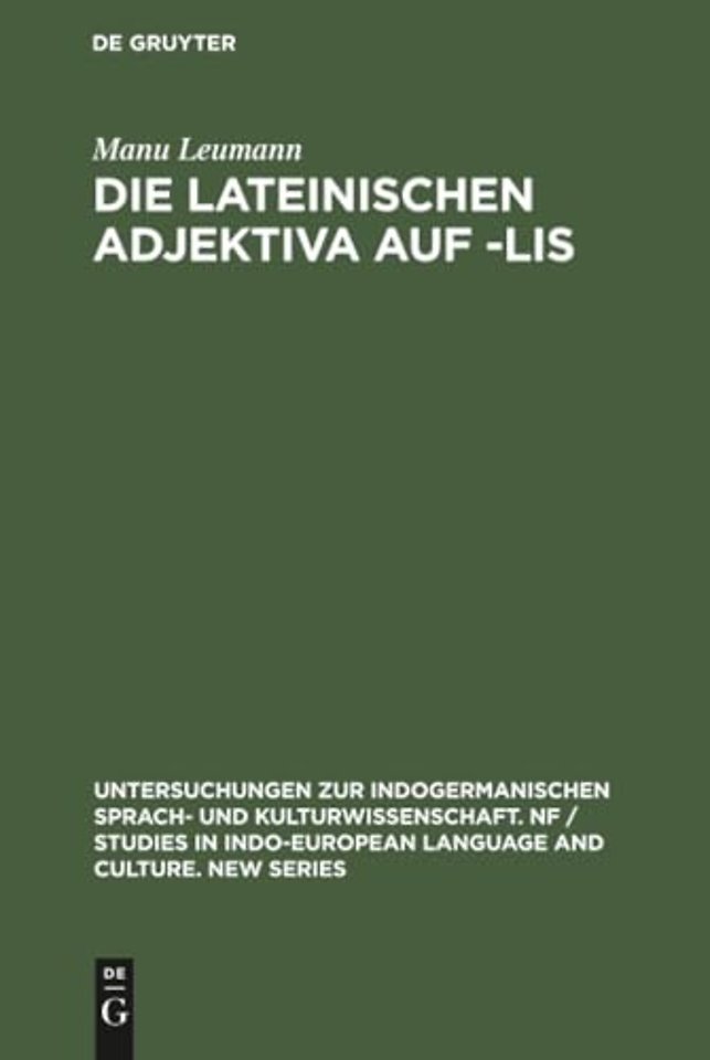 Die lateinischen Adjektiva auf –lis
