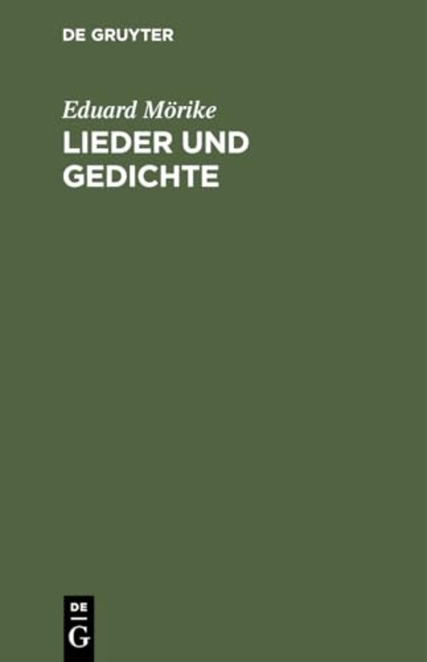 Lieder und Gedichte – In Auswahl