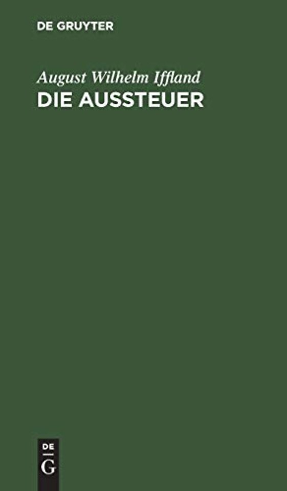Die Aussteuer – Ein Schauspiel in fünf Aufzügen
