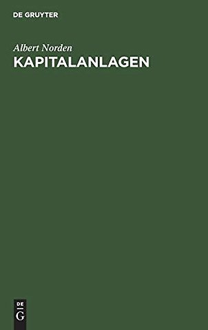 Kapitalanlagen – Praktisches Handbuch