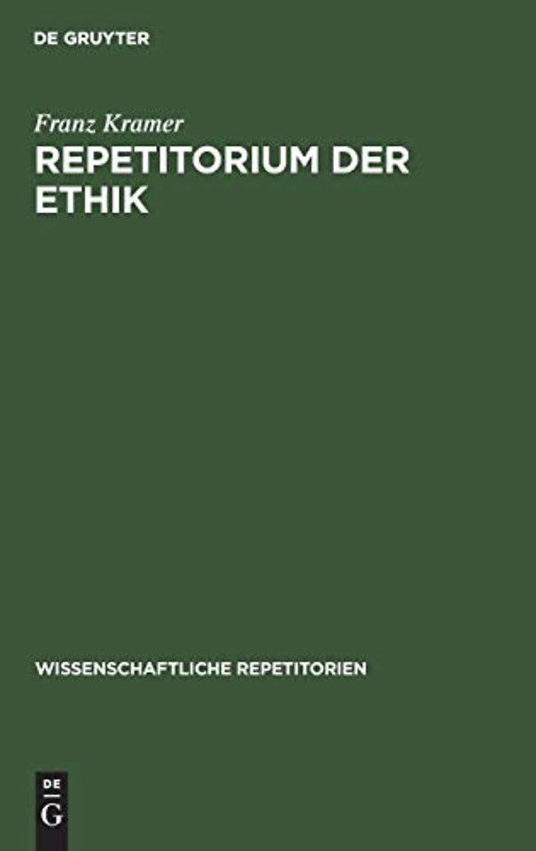 Repetitorium Der Ethik